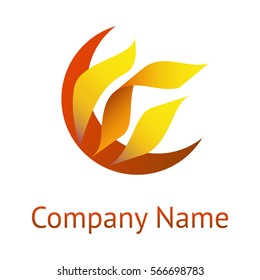 Moon and Flame Logo