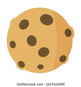 moon flat color vector icon