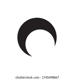 moon flat icon. Sign sun and moon. Vector logo for web design, mobile and infographics. Vector illustration eps10. Isolated on white background