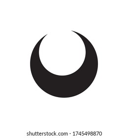 moon flat icon. Sign sun and moon. Vector logo for web design, mobile and infographics. Vector illustration eps10. Isolated on white background