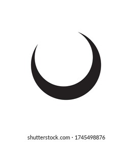 moon flat icon. Sign sun and moon. Vector logo for web design, mobile and infographics. Vector illustration eps10. Isolated on white background