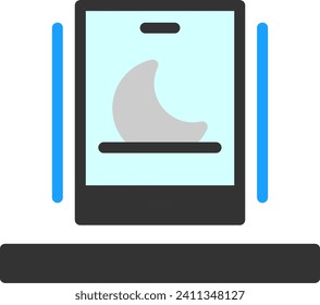 Moon Flat Icon Vector Design