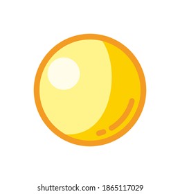 moon. Flat style .Space science astronomy icon symbol. Vector Illustration.