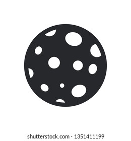 moon flat vector icon