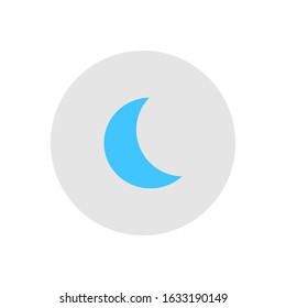 moon flat vector icon - ui icon vector