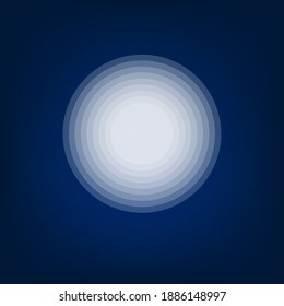 Ilustración vectorial plana de la luna eps.10