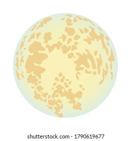 moon full night isolated icon vector illustration design