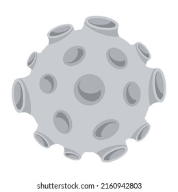 moon full space isolated icon