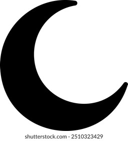 ícone de glifo da lua ilustração vetor