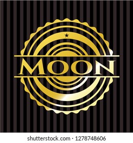 Moon golden emblem