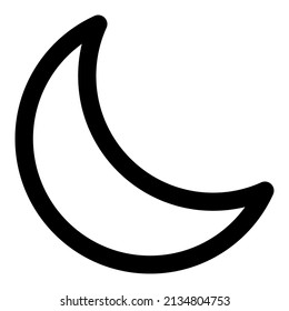 moon icon with black color