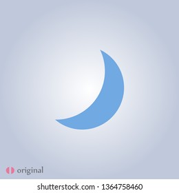 Moon icon . Blackout sign ,vector . Moon sign . An illustration of moon