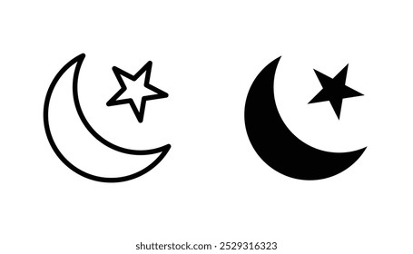 Moon icon concept. Stock vector