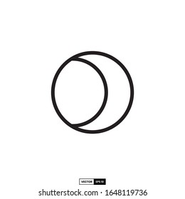moon icon, design inspiration vector template for interface and any purpose