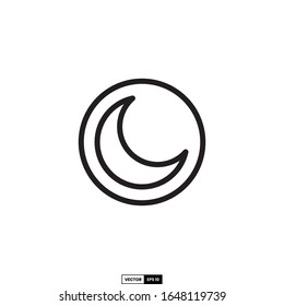 moon icon, design inspiration vector template for interface and any purpose