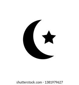moon icon design template vector
