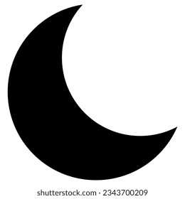Moon-Icon-Design, Vektorgrafik, am besten für die Schnittstelle verwendet