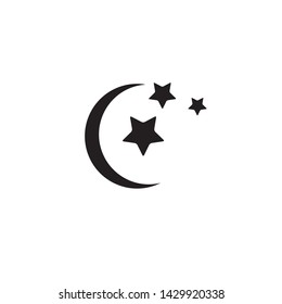 MOON ICON DESIGN , VECTOR EPS10