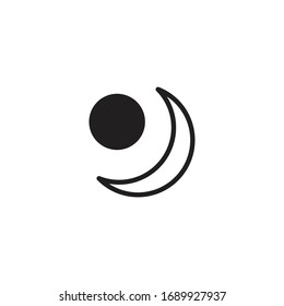 moon icon design vector illustration 