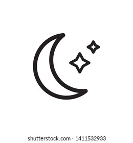 moon icon design vector template