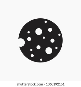Moon icon flat