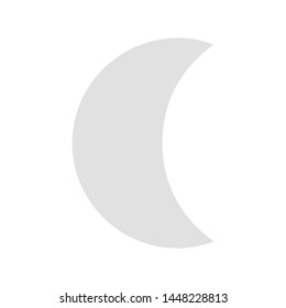 moon icon. flat illustration of moon vector icon for web