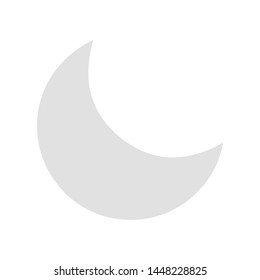 moon icon. flat illustration of moon vector icon for web