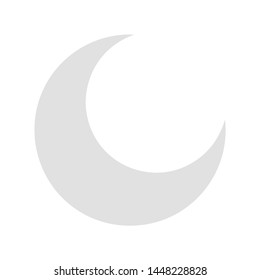 moon icon. flat illustration of moon vector icon for web
