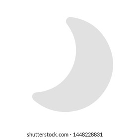 moon icon. flat illustration of moon vector icon for web