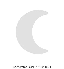 moon icon. flat illustration of moon vector icon for web