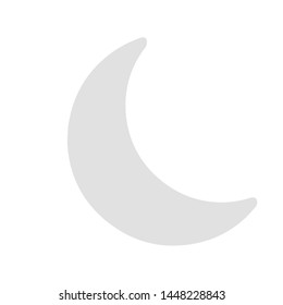 moon icon. flat illustration of moon vector icon for web