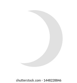 moon icon. flat illustration of moon vector icon for web
