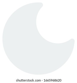 moon icon with flat style. Suitable for website design, logo, app and ui.