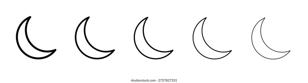 Mondsymbol für grafische Designs. Vektordesign des Symbols