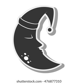 moon icon hat sleep