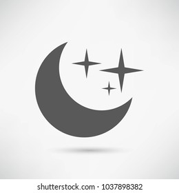 Moon icon illustration