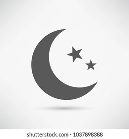 Moon icon illustration