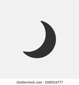 Moon icon illustration isolated vector sign symbol