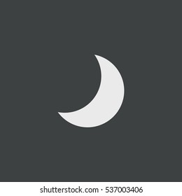 Moon icon illustration isolated vector sign symbol