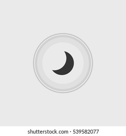 Moon icon illustration isolated vector sign symbol