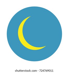 moon icon illustration isolated vector sign symbol