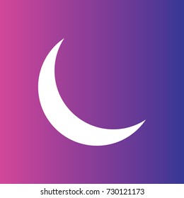 Moon icon illustration isolated vector sign symbol