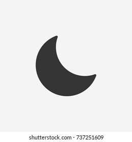 Moon icon illustration isolated vector sign symbol