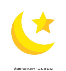 moon icon, illustration vector. suitable for many purposes.