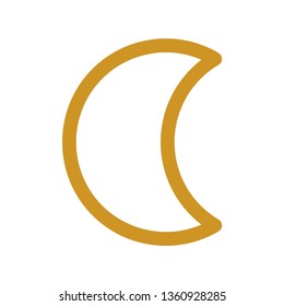 Moon icon. illustration vector symbol. - Vector