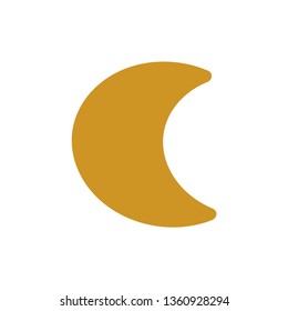 Moon icon. illustration vector symbol. - Vector