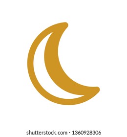 Moon icon. illustration vector symbol. - Vector