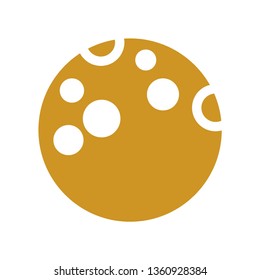 Moon icon. illustration vector symbol. - Vector