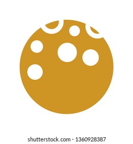 Moon icon. illustration vector symbol. - Vector
