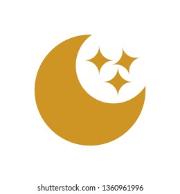moon icon. illustration vector symbol. - Vector